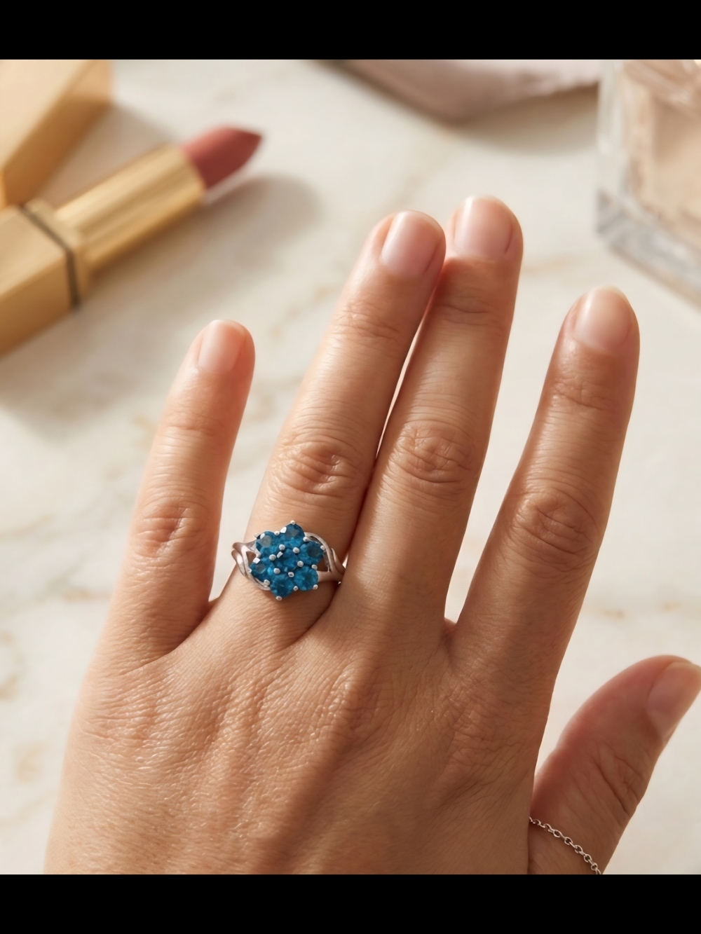 London Blue Topaz 925 Sterling Silver Ring